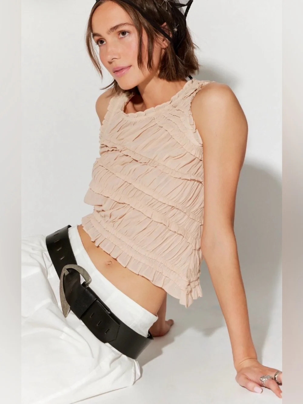 Pink Sands Smocked Top NWOT pink sand - Picture 5 of 7